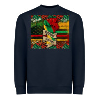 Navy juneteenth freedom since 1865 Heavyweight Sweatshirt - CowGirlArtShop