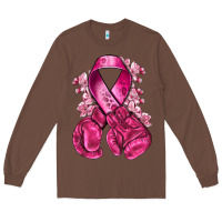 Chestnut breast cancer with boxing gloves Long Sleeve Tee - NancyCooperArtShop