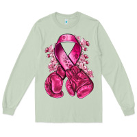 Matcha breast cancer with boxing gloves Long Sleeve Tee - NancyCooperArtShop