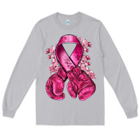 Moon Dust breast cancer with boxing gloves Long Sleeve Tee - NancyCooperArtShop