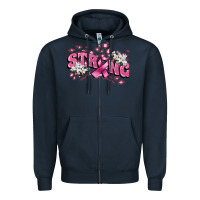 Strong Cancer Awareness Zipper Hoodie | Teevron