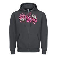 Smoke Strong Cancer Awareness Zipper Hoodie - FaDigitalArtStudio