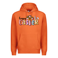 Carrot Happy Easter With Cross Premium Hoodie - RanaPortraitStore