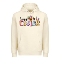 Sandshell Happy Easter With Cross Premium Hoodie - RanaPortraitStore