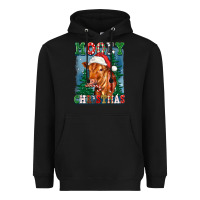 Black mooey christmas heifer Heavyweight Hoodie - FaDigitalArtStudio