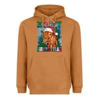 Meerkat mooey christmas heifer Heavyweight Hoodie - FaDigitalArtStudio