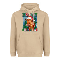 Mushroom mooey christmas heifer Heavyweight Hoodie - FaDigitalArtStudio