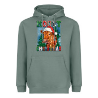Sage mooey christmas heifer Heavyweight Hoodie - FaDigitalArtStudio