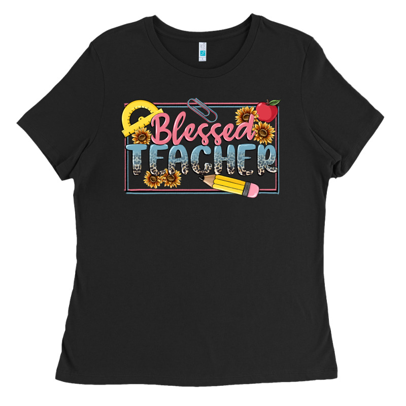 Blessed Teacher Ladies Tee by MaliasSmallBusiness | Teevron