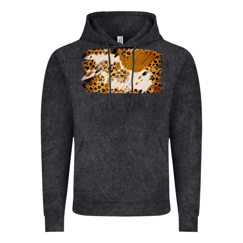 Leopard Cowhide Brushstroke Vintage Hoodie by Jasminsmagicworld | Teevron