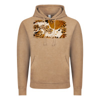 Vintage Coffee leopard cowhide brushstroke Vintage Hoodie - Jasminsmagicworld