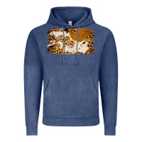Vintage Denim leopard cowhide brushstroke Vintage Hoodie - Jasminsmagicworld