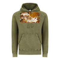 Vintage Olive leopard cowhide brushstroke Vintage Hoodie - Jasminsmagicworld