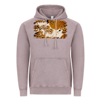Vintage Zinc leopard cowhide brushstroke Vintage Hoodie - Jasminsmagicworld