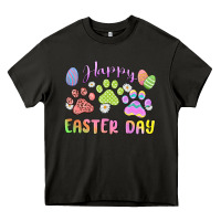 Asphalt happy easter day paws Heavy Core Tee - MaliasSmallBusiness