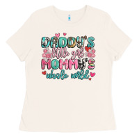 Bone daddy's little girl mommy's whole world Ladies Tee - MaliasSmallBusiness
