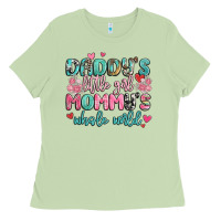 Matcha daddy's little girl mommy's whole world Ladies Tee - MaliasSmallBusiness