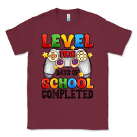Burgundy level 100 days of school completed Classic Tee - Artiststas