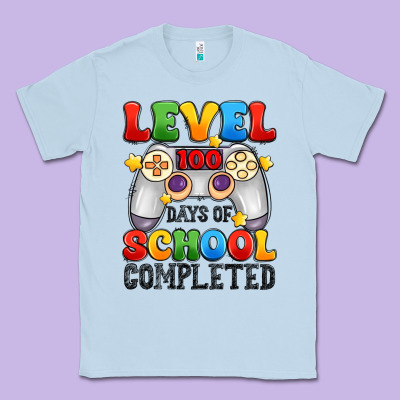 Level 100 Days Of School Completed Classic Tee Designed By Artiststas