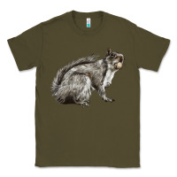 Army Green Gray Squirrel Classic Tee - LillyAllenDesigns