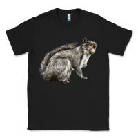 Black Gray Squirrel Classic Tee - LillyAllenDesigns