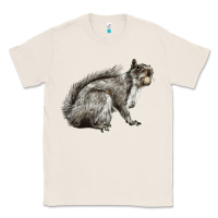 Natural Gray Squirrel Classic Tee - LillyAllenDesigns