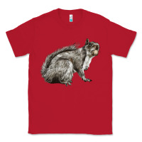 Red Gray Squirrel Classic Tee - LillyAllenDesigns