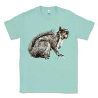 Seafoam Gray Squirrel Classic Tee - LillyAllenDesigns