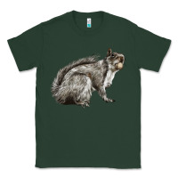 Sports Green Gray Squirrel Classic Tee - LillyAllenDesigns