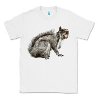 White Gray Squirrel Classic Tee - LillyAllenDesigns