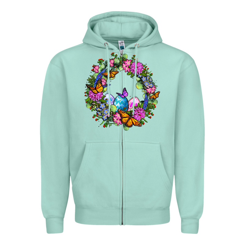 Easter Ocaliptus Spring Flowers Zipper Hoodie by OliviaCreatesArt | Teevron