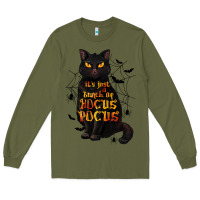 Army Green It's Just a Bunch of Hocus Pocus Long Sleeve Tee - texasbilliewilder