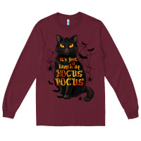 Burgundy It's Just a Bunch of Hocus Pocus Long Sleeve Tee - texasbilliewilder