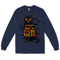 Navy It's Just a Bunch of Hocus Pocus Long Sleeve Tee - texasbilliewilder