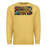 Antique Gold hispanic heritage license plate Premium Sweatshirt - BundleAndBundleShop