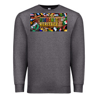Charcoal Heather hispanic heritage license plate Premium Sweatshirt - BundleAndBundleShop