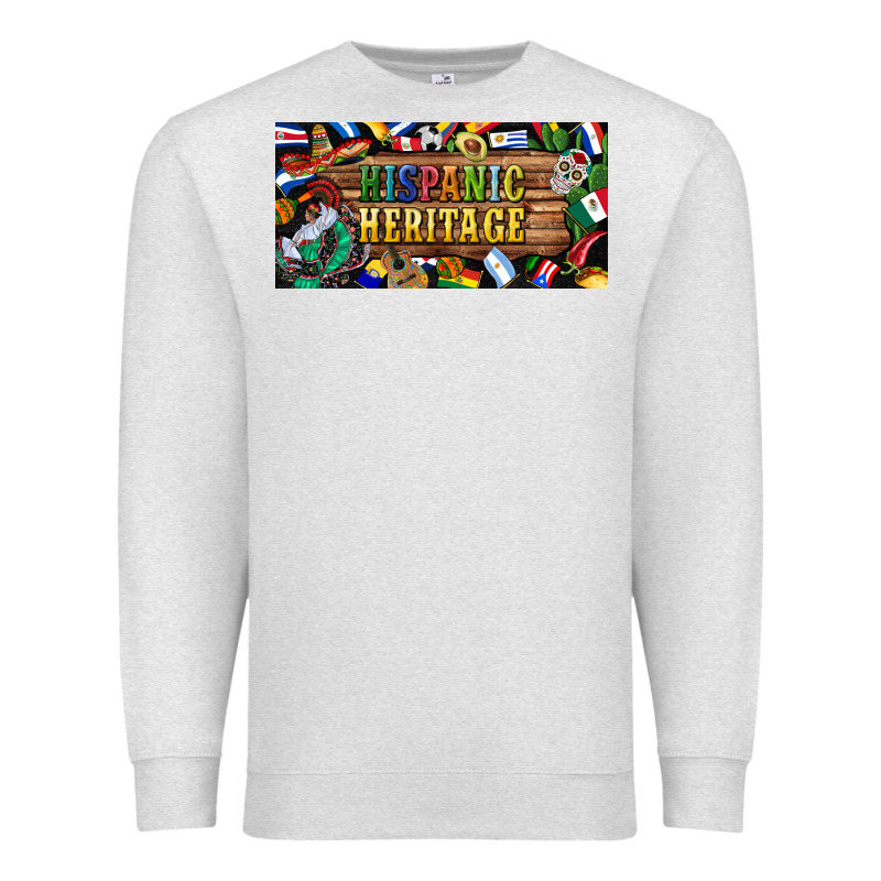 Hispanic Heritage License Plate Premium Sweatshirt by BundleAndBundleShop | Teevron