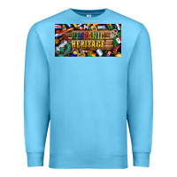 Ocean Blue hispanic heritage license plate Premium Sweatshirt - BundleAndBundleShop