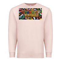 Pale Pink hispanic heritage license plate Premium Sweatshirt - BundleAndBundleShop