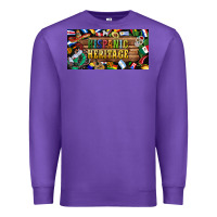 Purple hispanic heritage license plate Premium Sweatshirt - BundleAndBundleShop