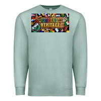Seafoam hispanic heritage license plate Premium Sweatshirt - BundleAndBundleShop