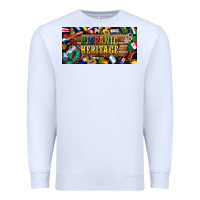 White hispanic heritage license plate Premium Sweatshirt - BundleAndBundleShop