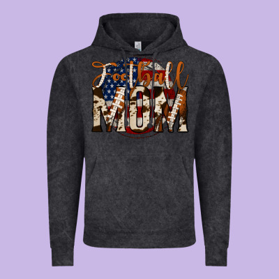 Football Mom Vintage Hoodie Designed By Jasminsmagicworld