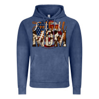 Vintage Denim football mom Vintage Hoodie - Jasminsmagicworld