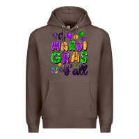 Coffee It's Mardi Gras y'all Premium Hoodie - FaDigitalArtStudio