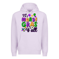 Lilac It's Mardi Gras y'all Premium Hoodie - FaDigitalArtStudio
