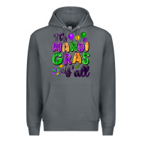 Rock It's Mardi Gras y'all Premium Hoodie - FaDigitalArtStudio