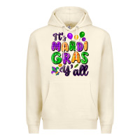 Sandshell It's Mardi Gras y'all Premium Hoodie - FaDigitalArtStudio