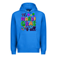 True Royal It's Mardi Gras y'all Premium Hoodie - FaDigitalArtStudio