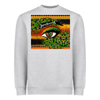 Heather Grey juneteenth eyelash Heavyweight Sweatshirt - CowGirlArtShop